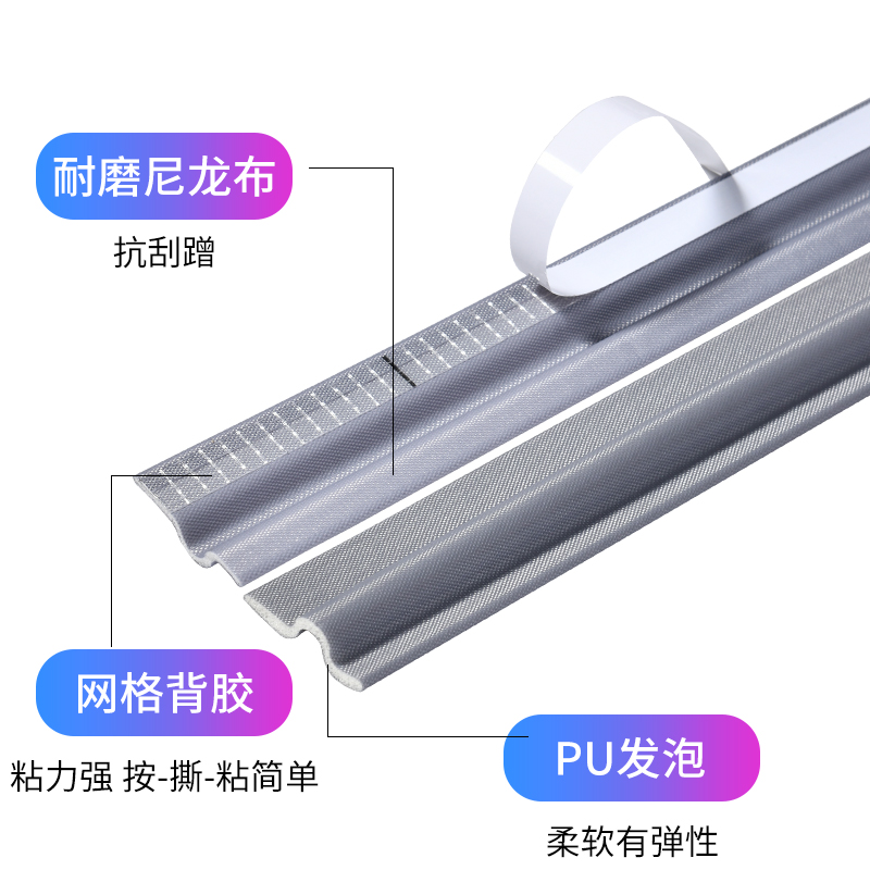 窗户挡风神器推拉窗密封条防漏风防风塑钢窗铝合金门窗缝隙隔音贴 - 图2