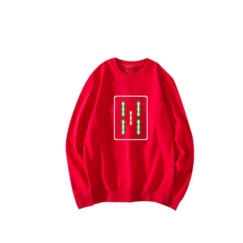 麻将男女个性团体服装定制圆领卫衣 简绒卫衣