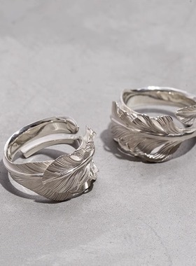 Yusuke Kosaka Works 小坂雄介一期一会风切鹰羽戒指双羽毛银饰