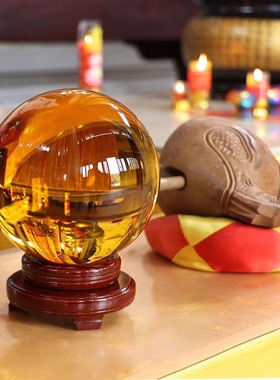 水晶球摆件家居店铺公司招财