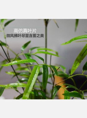 中式禅意仿真竹子盆景摆件