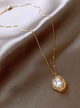 不规则巴洛克珍珠项链女款2026新款爆款颈链轻奢小众配饰女高级感