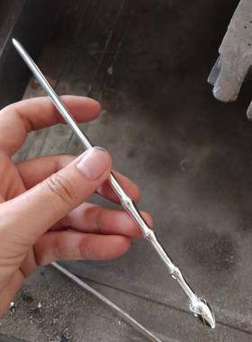 s925纯银竹节发簪子手工盘发钗