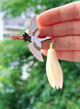 白兰花别针黄角兰胸针白玉兰饰品