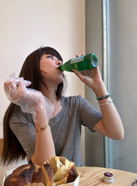 3ts绿松石百搭串珠手工手链女