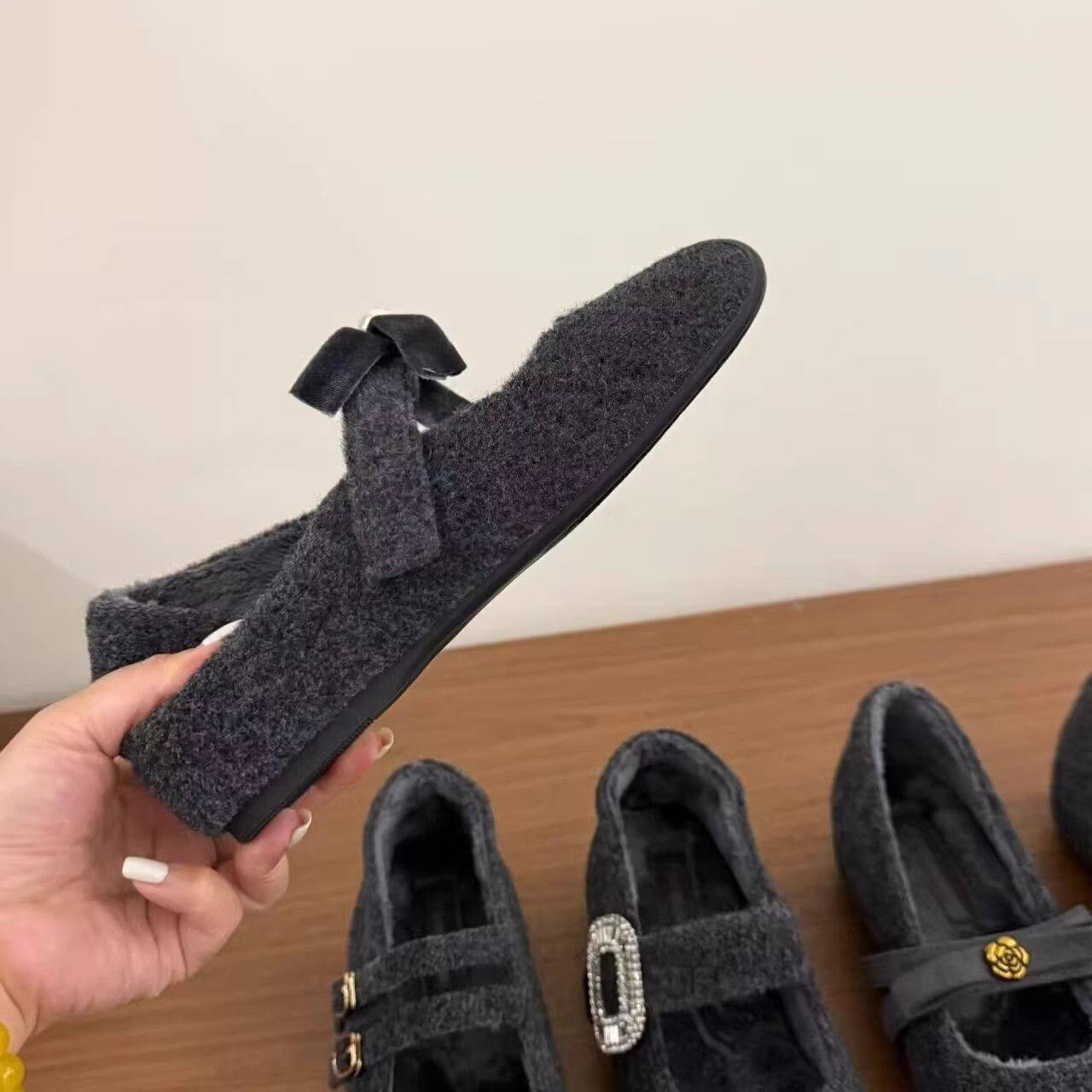 内增高秋冬加绒法式单鞋女鞋复古呢子配裙子高级感玛丽珍鞋毛毛鞋,淘宝优惠券,粉丝福利购,淘宝优惠卷