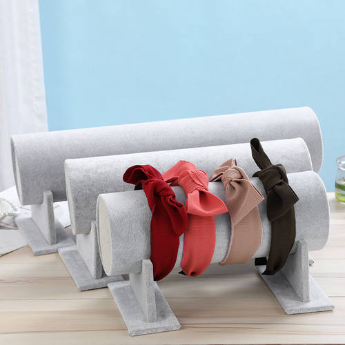 首饰展示架 绒面头箍发箍展示架放头箍的架子高档饰品架 珠宝道具 - 图0