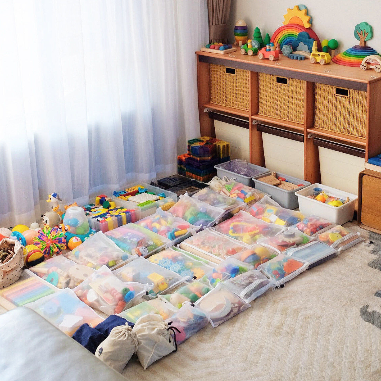 玩具分类整理网纱袋积木收纳袋拼图神器儿童小颗粒拉链小包透明盒,淘宝优惠券,粉丝福利购,淘宝优惠卷