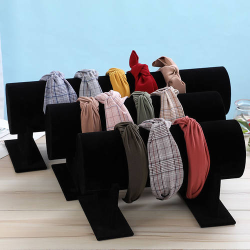 首饰展示架 绒面头箍发箍展示架放头箍的架子高档饰品架 珠宝道具 - 图2