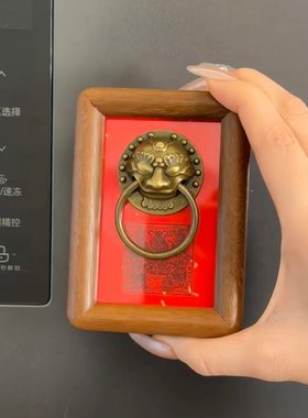 狮子门环冰箱贴氛围感浓郁绝绝子