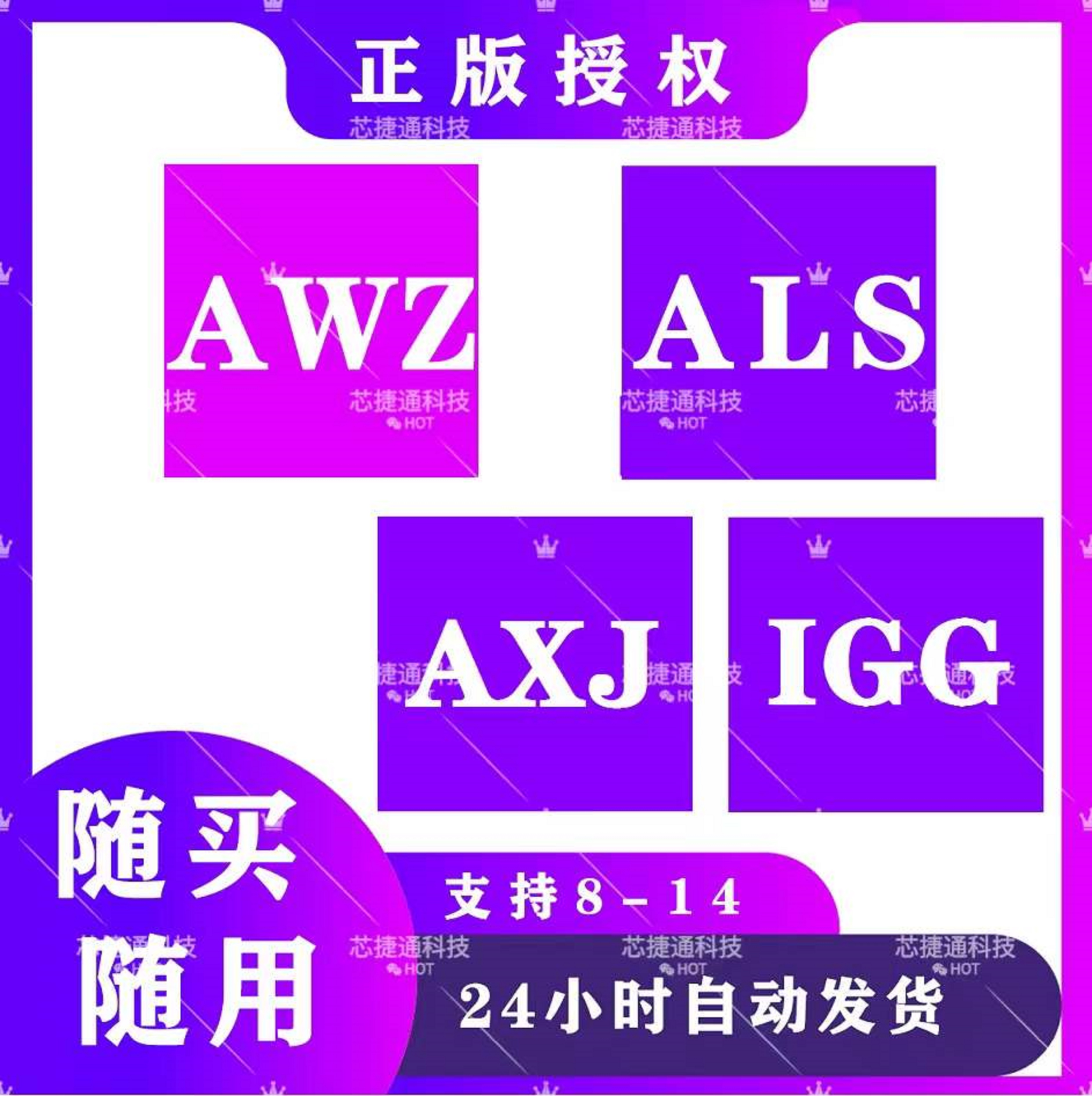 [新]正版AWZ一键新机苹果改机授权码爱立思ALS/YOY/AXJ/IGG一码通 - 图3