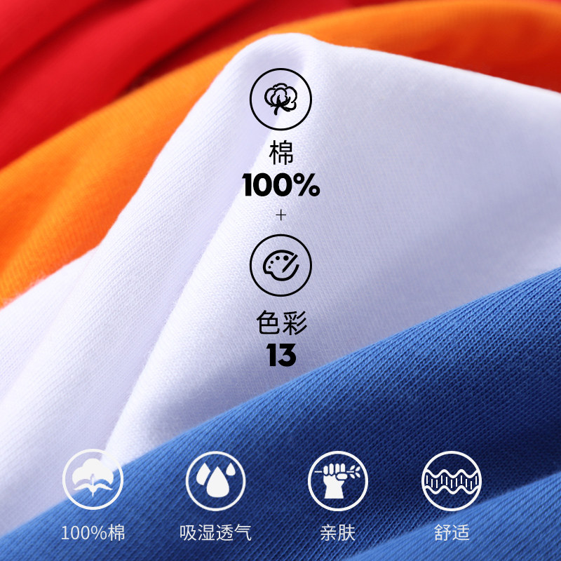 短袖纯棉宽松大码2022新款潮牌t恤 南极人男装T恤