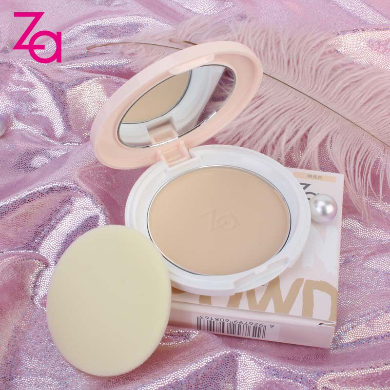 za姬芮清透控油防晒蜜粉饼遮瑕散粉 京辰恒泰化妆品粉饼