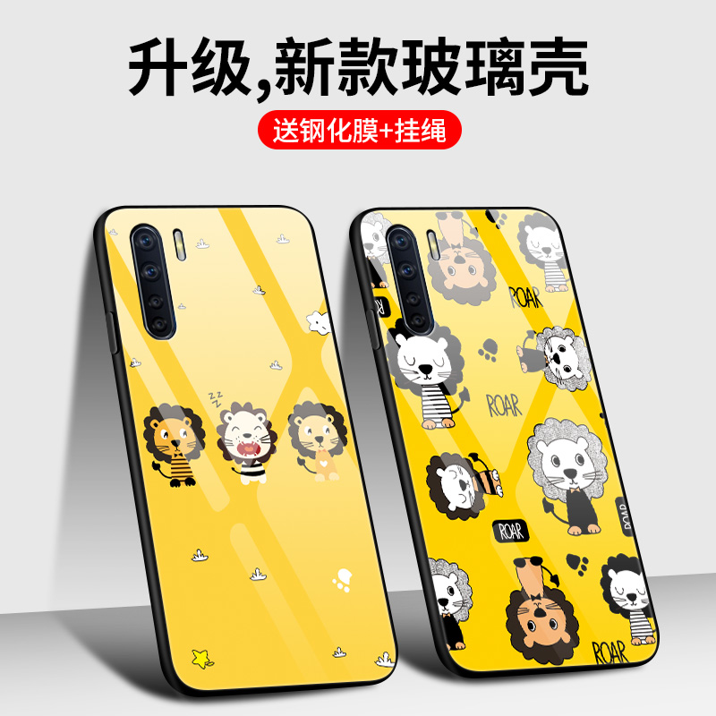 oppoa92s手机壳新品oppoa91防摔软边硬壳oppa92s玻璃保护套opopa卡通情侣0ppoa男0pp0啊opp0a92s女opoa全包5g - 图1