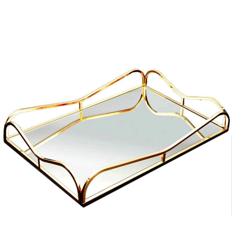 Glass tray cup tea tray wine glass storage tray