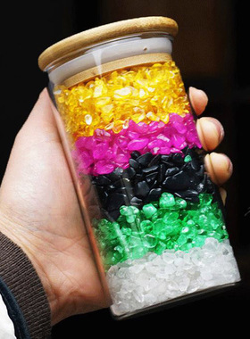 天然五色水晶石厨卫同宫五行碎石