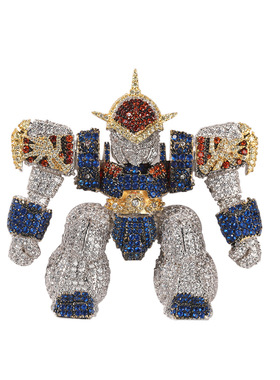 KAKA锆石金属麻花链男女镶钻卡通