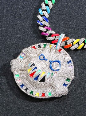 欧美吊坠KAKA微镶锆石男女