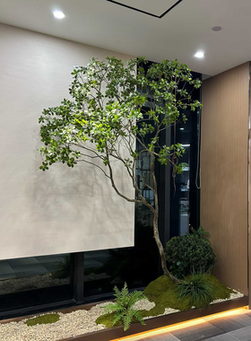 密度家居高品质马醉木海岛春花树仿真绿植造景室内空间装饰景观