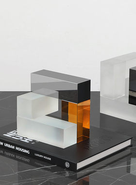 密度家居简约现代立体黑白水晶