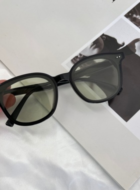 复古橘茶色太阳镜黄色眼镜配度数