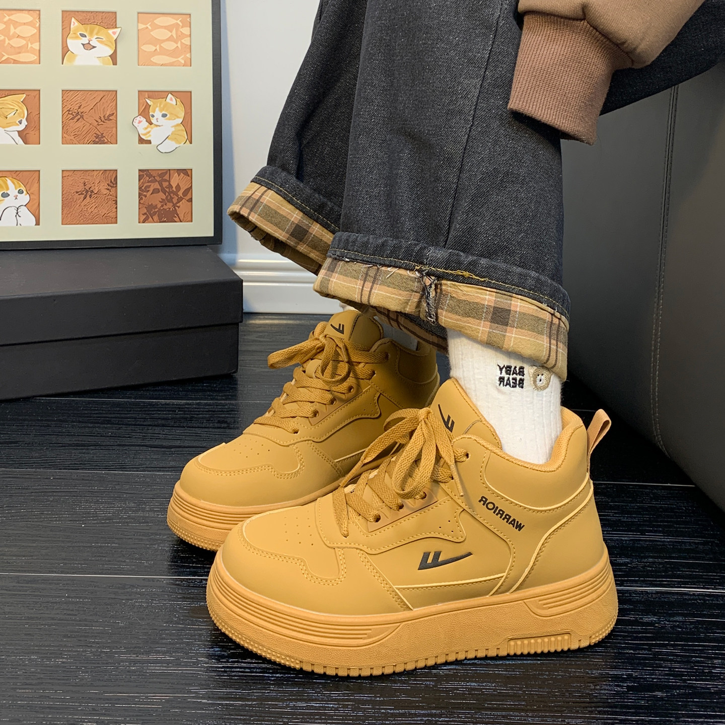 回力冬季高帮厚底增高板鞋男女情侣休闲鞋百搭经典通勤鞋运动鞋潮,淘宝优惠券,粉丝福利购,淘宝优惠卷