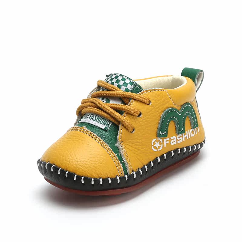 清仓新款春秋季婴儿鞋软底0-1岁男女宝宝学步鞋真皮高帮幼儿单鞋