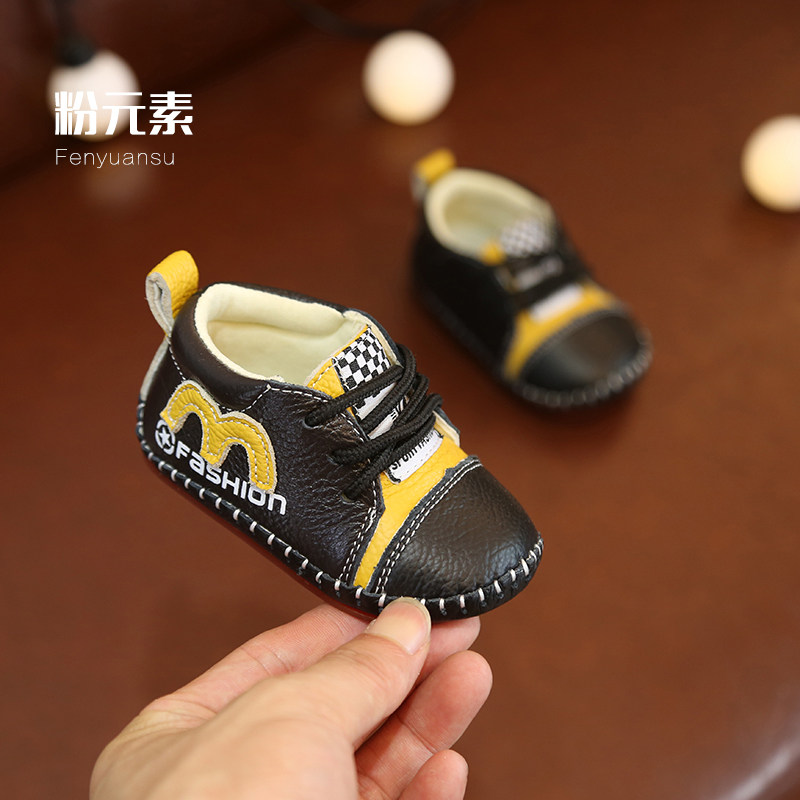 清仓新款春秋季婴儿鞋软底0-1岁男女宝宝学步鞋真皮高帮幼儿单鞋