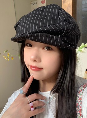 陈奶奶棉麻八角帽报童帽