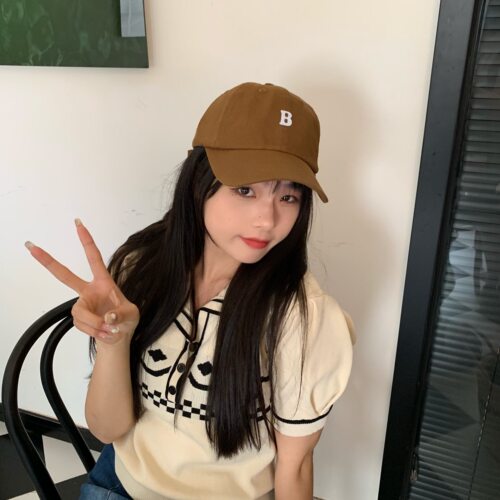 老陈自留/陈奶奶高品质鸭舌帽子女韩版百搭好版型字母棒球帽遮阳 - 图2