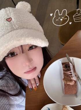 陈奶奶耳朵羊羔绒棒球帽