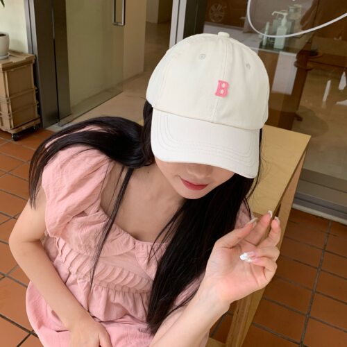 老陈自留/陈奶奶高品质鸭舌帽子女韩版百搭好版型字母棒球帽遮阳 - 图0