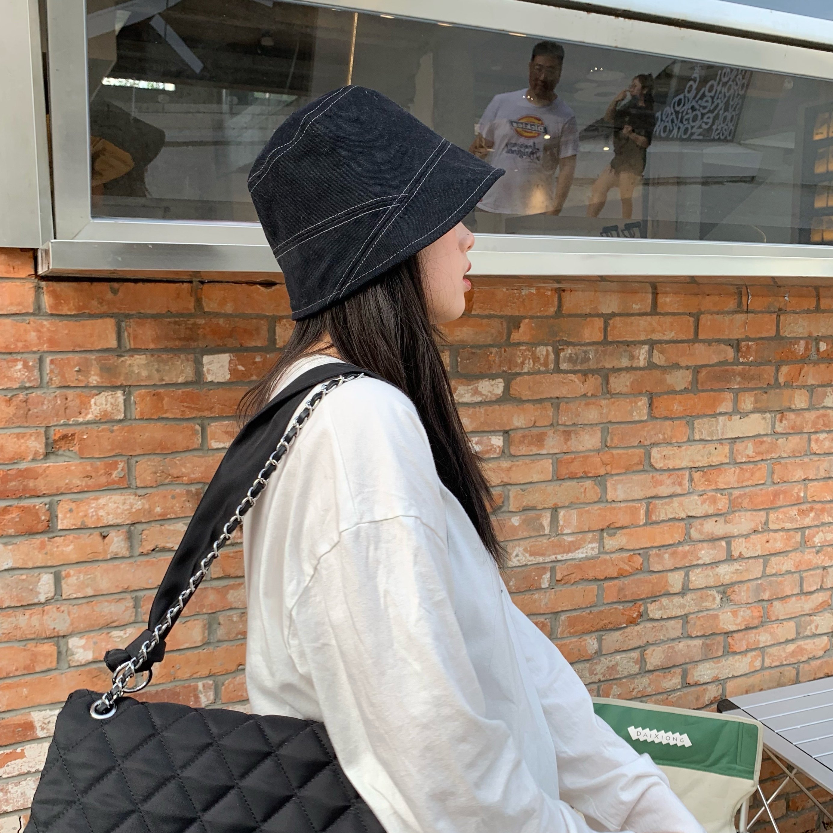 陈奶奶/简单的搭配百搭纯色渔夫帽子秋季女长发前长后短素颜盆帽,淘宝优惠券,粉丝福利购,淘宝优惠卷