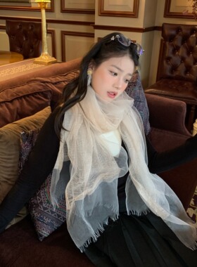 陈奶奶法式轻羽流光春夏丝巾