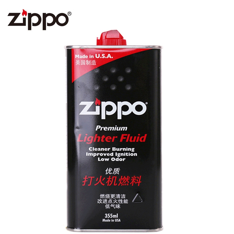 正版ZIPPO专用打火机煤油之宝配件燃油料zipoo礼盒zpoo打火石棉芯 - 图0