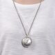 99 sterling silver hollow pendant can be opened to hold things