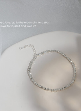 碎银几两手链女新款ins纯银