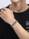 Handmade 925 Intime Silver Dragon Scale Passepartout Bracelet