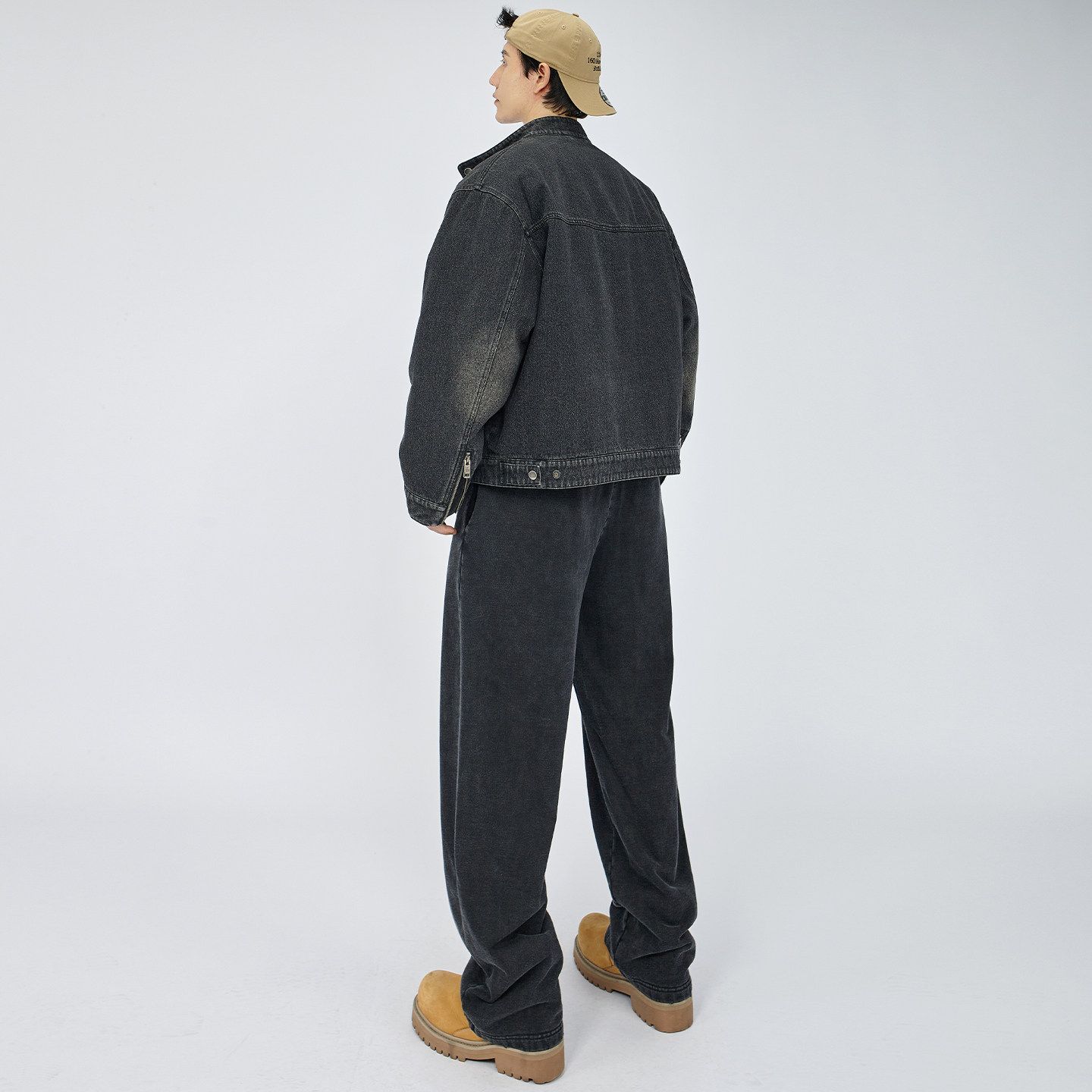 HAMB原创 2025秋冬新款美式复古水洗做旧弯刀休闲裤宽松卫裤男,淘宝优惠券,粉丝福利购,淘宝优惠卷