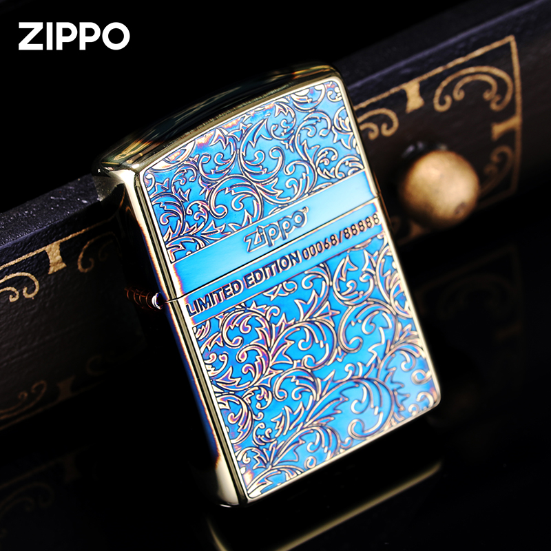 zippo打火机正版芝宝官方正品进口幸运唐草个性定制送男友礼物-图3