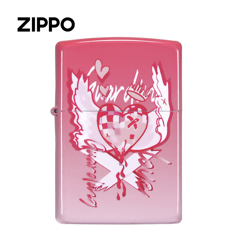 zippo打火机正版 芝宝正品彩印以爱之名个性创意送男友情人节礼物