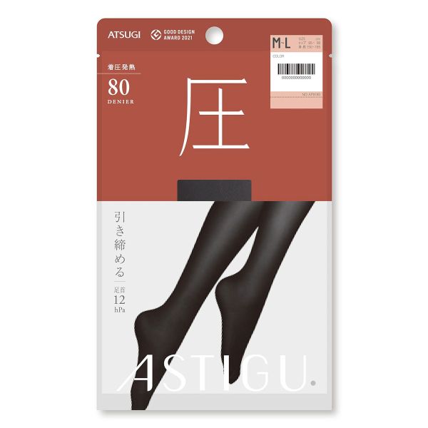 日本厚木atsugi压80d保暖连裤袜 shirohato海外短袜/打底袜/丝袜/美腿袜