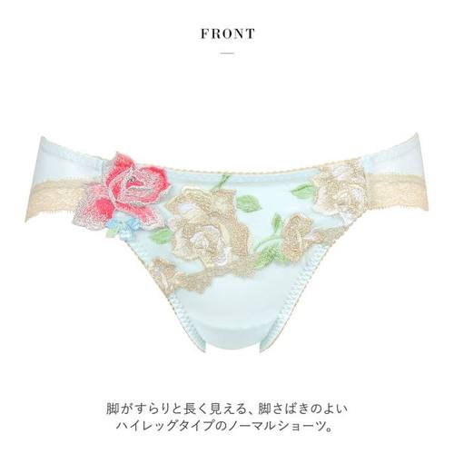 华歌尔Salute内裤女柔软透气重工刺绣精致蕾丝性感低腰三角裤11G - 图2