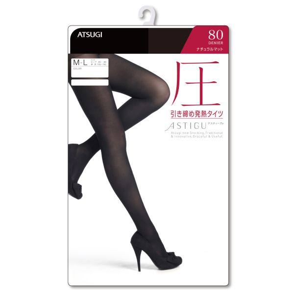 atsugi astigu压发热美腿80d连裤袜 shirohato海外连裤袜/打底袜