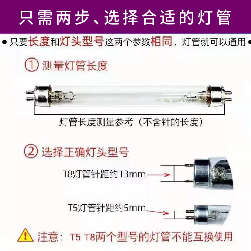 新亚特T8 15W20W30W40W石英紫外线杀菌灯消毒灯管超净台紫外线灯 - 图1