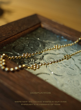 DosPuntos钛钢花朵锁骨链choker