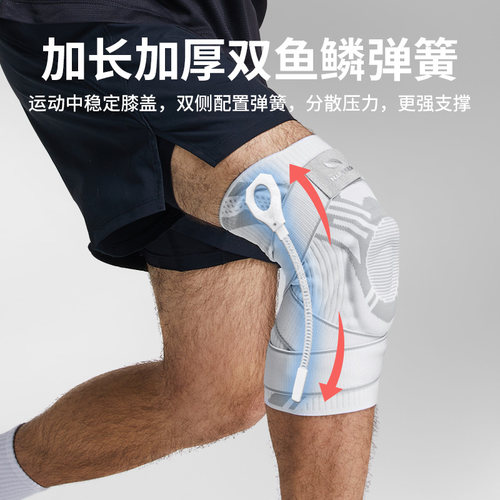 篮球运动护膝男专业膝盖跑步半月板损伤专用足球户外髌骨套膝护漆 - 图0