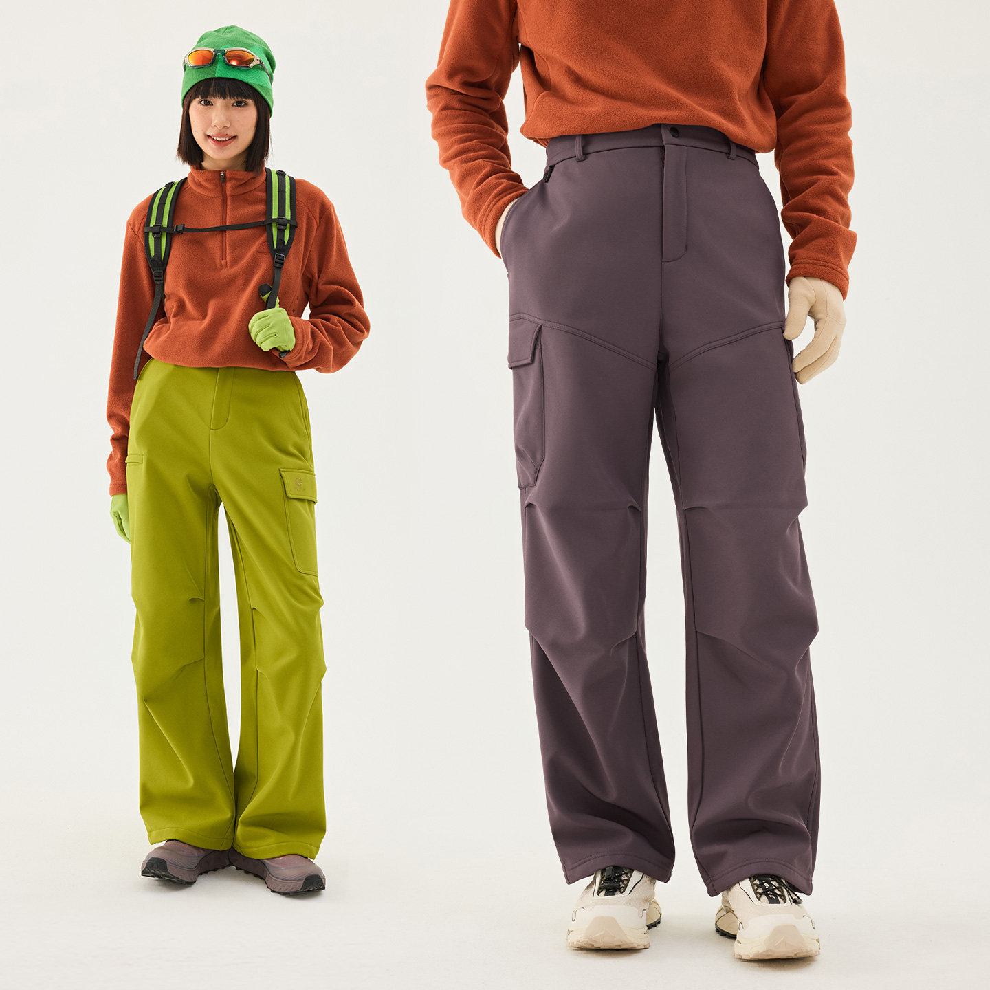 TECTOP/探拓户外软壳裤男女秋冬防风防泼水透气徒步登山工装长裤,淘宝优惠券,粉丝福利购,淘宝优惠卷