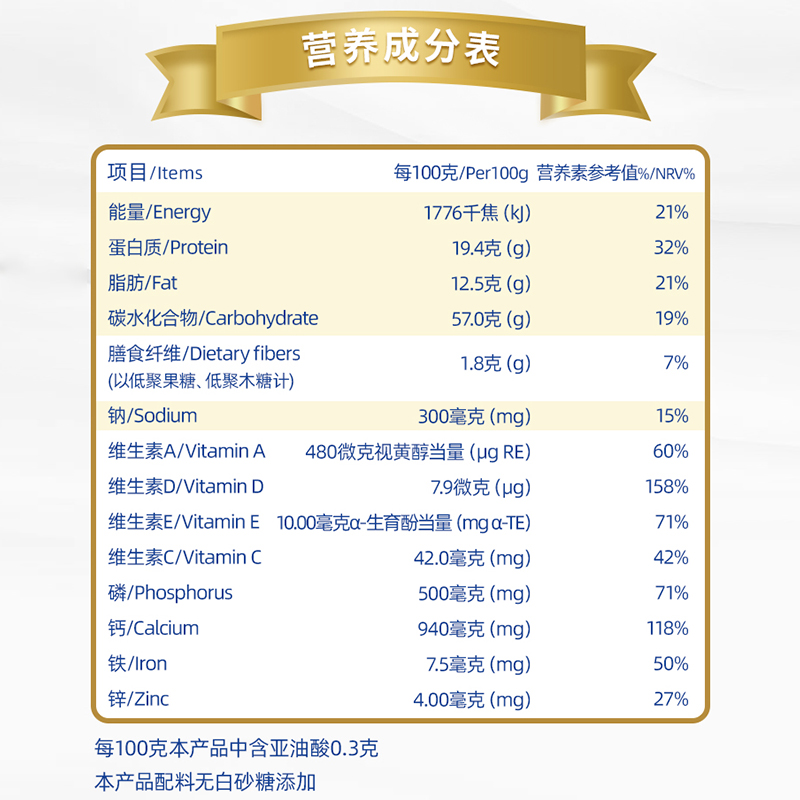 蒙牛奶粉官方旗舰店多维高钙中老年奶粉无蔗糖成人营养早餐牛奶粉-图1