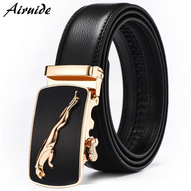 Automatic Buckle leather belt Male Waist Strap Man belt Men - 图3